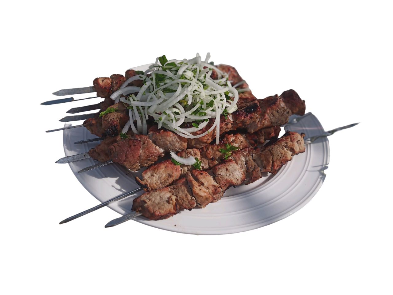 Grilled kebab platter at Arabic restaurant Grilled kebab platter at Arabic restaurant in Clifton, NJ
