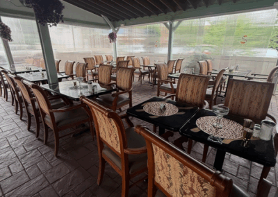 Middle Eastern restaurant with hookah in Clifton NJ patio